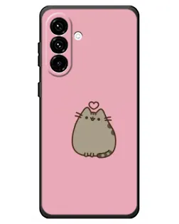 Чехол для Samsung Galaxy A18 4G с картинкой «Pusheen сердце»