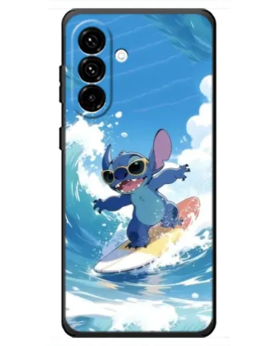 Чехол для Samsung Galaxy A18 4G с картинкой «Стич на волне»