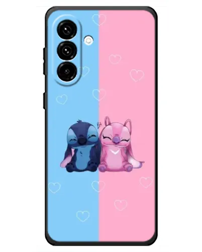 Чехол для Samsung Galaxy A18 4G с картинкой «Stitch и Angel Love»