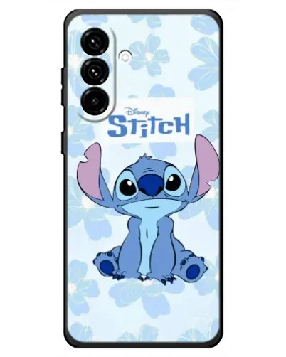 Чехол для Samsung Galaxy A18 4G с картинкой «Stitch среди цветов»