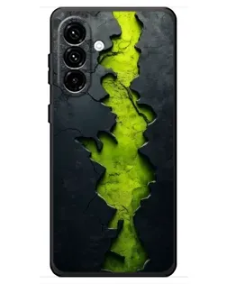 Чехол для Samsung Galaxy A18 4G с картинкой «Салатовый разлом скалы»