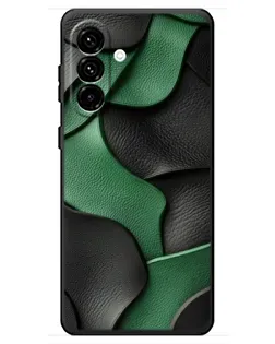 Чехол для Samsung Galaxy A18 4G с картинкой «Зеленые кожаные волны» Чехол для Samsung Galaxy A18 4G с картинкой «Зеленые кожаные волны»