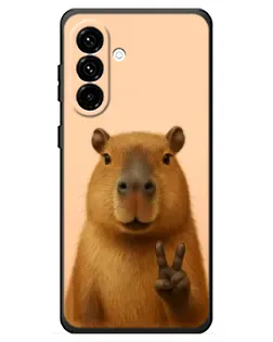 Чехол для Samsung Galaxy A18 4G с картинкой «Капибара виктория»