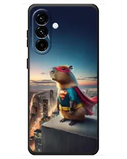 Чехол для Samsung Galaxy A18 4G с картинкой «Капи-мен супергерой»