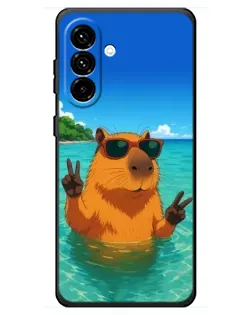 Чехол для Samsung Galaxy A18 4G с картинкой «Морская капибара»