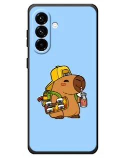 Чехол для Samsung Galaxy A18 4G с картинкой «Капибара на скейте»