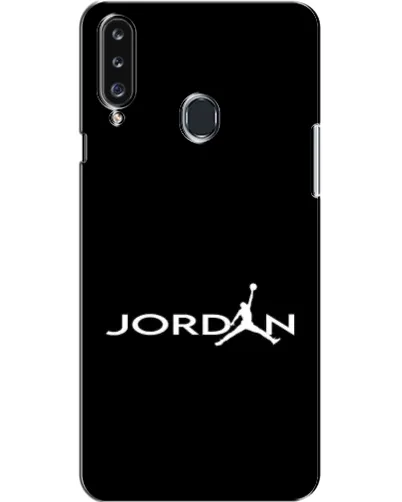 Чехол для Samsung Galaxy A20s (A207) с картинкой «Jordan White Logo»