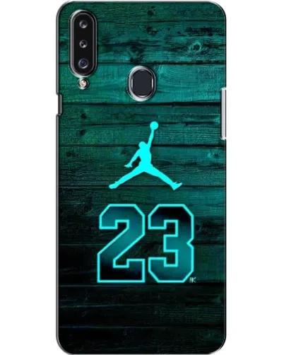 Чехол для Samsung Galaxy A20s (A207) с картинкой «Jordan Cyan 23»