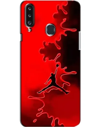 Чехол для Samsung Galaxy A20s (A207) с картинкой «Jordan Red Smoke»