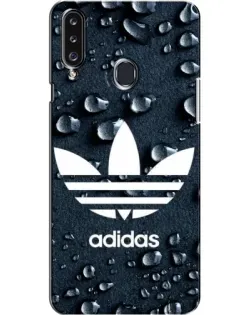 Чехол для Samsung Galaxy A20s (A207) с картинкой «Adidas Trefoil Blue»