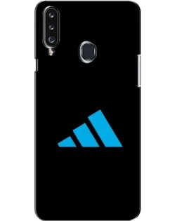 Чехол для Samsung Galaxy A20s (A207) с картинкой «Adidas Cyan Logo»