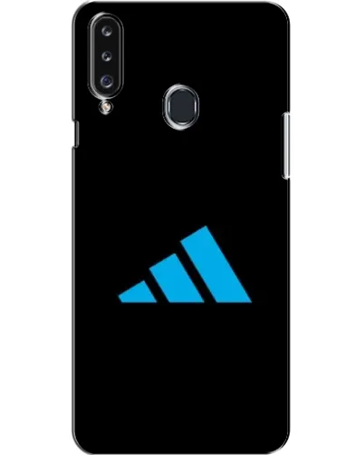 Чехол для Samsung Galaxy A20s (A207) с картинкой «Adidas Cyan Logo»