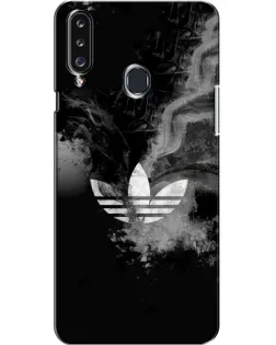 Чехол для Samsung Galaxy A20s (A207) с картинкой «Абстрактный дым Adidas»