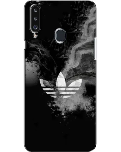 Чехол для Samsung Galaxy A20s (A207) с картинкой «Абстрактный дым Adidas»