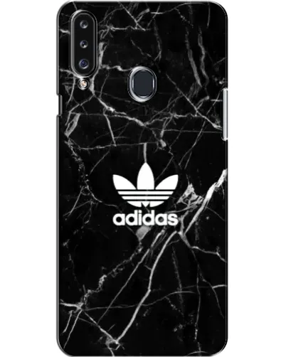 Чехол для Samsung Galaxy A20s (A207) с картинкой «Белый мрамор Adidas»