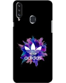 Чехол для Samsung Galaxy A20s (A207) с картинкой «Взрыв красок Adidas»
