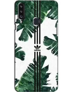 Чехол для Samsung Galaxy A20s (A207) с картинкой «Пальмовые листья адидас»