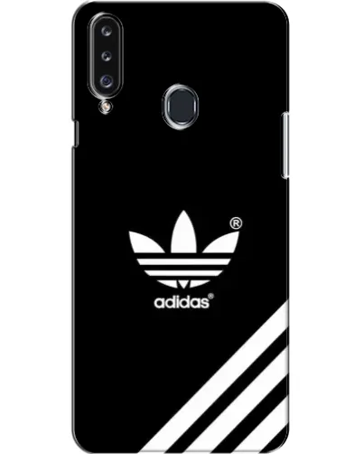 Чехол для Samsung Galaxy A20s (A207) с картинкой «Adidas с диагональными полосами»