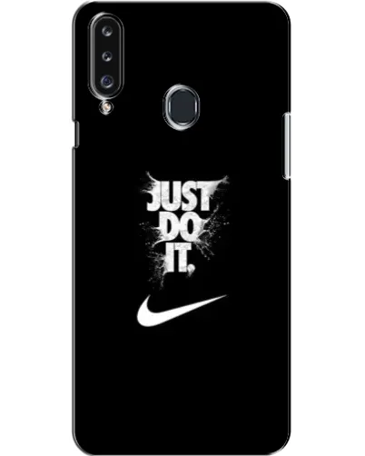 Чехол для Samsung Galaxy A20s (A207) с картинкой «Текстовый принт Nike» Чехол для Samsung Galaxy A20s (A207) с картинкой «Текстовый принт Nike»