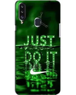 Чехол для Samsung Galaxy A20s (A207) с картинкой «Зеленый неоновый Nike» Чехол для Samsung Galaxy A20s (A207) с картинкой «Зеленый неоновый Nike»