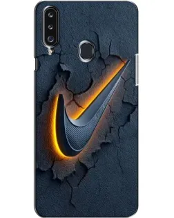 Чехол для Samsung Galaxy A20s (A207) с картинкой «Объемный логотип Найк» Чехол для Samsung Galaxy A20s (A207) с картинкой «Объемный логотип Найк»