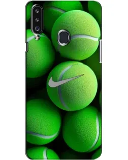Чехол для Samsung Galaxy A20s (A207) с картинкой «Теннисные мячи Найк» Чехол для Samsung Galaxy A20s (A207) с картинкой «Теннисные мячи Найк»