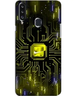 Чехол для Samsung Galaxy A20s (A207) с картинкой «Nike — золотая искра» Чехол для Samsung Galaxy A20s (A207) с картинкой «Nike — золотая искра»