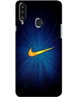 Чехол для Samsung Galaxy A20s (A207) с картинкой «Синий пульс Nike» Чехол для Samsung Galaxy A20s (A207) с картинкой «Синий пульс Nike»