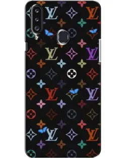 Чехол для Samsung Galaxy A20s (A207) с картинкой «Цветная монограмма LV»