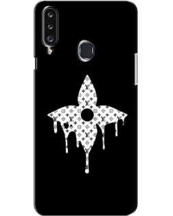 Чехол для Samsung Galaxy A20s (A207) с картинкой «Цветочная монограмма»