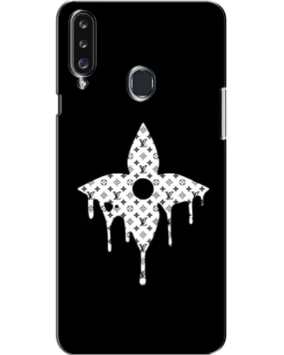 Чехол для Samsung Galaxy A20s (A207) с картинкой «Цветочная монограмма»