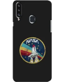 Чехол для Samsung Galaxy A20s (A207) с картинкой «NASA — эмблема миссии»