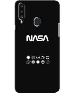 Чехол для Samsung Galaxy A20s (A207) с картинкой «NASA — технический принт»