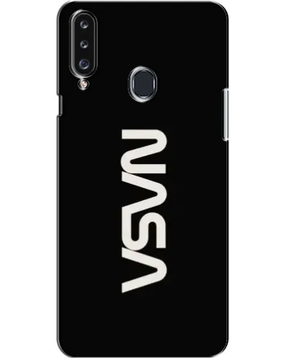 Чехол для Samsung Galaxy A20s (A207) с картинкой «NASA — вертикальный логотип» Чехол для Samsung Galaxy A20s (A207) с картинкой «NASA — вертикальный логотип»