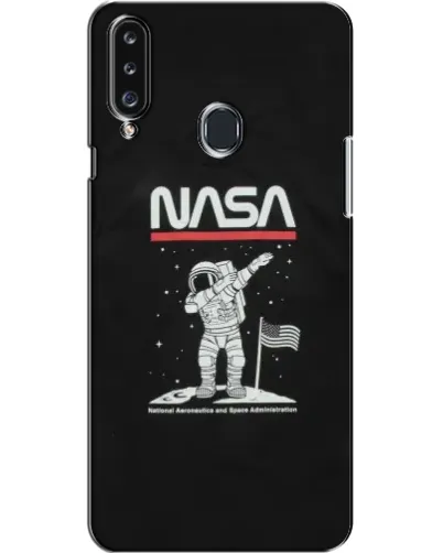 Чехол для Samsung Galaxy A20s (A207) с картинкой «NASA — шагаем по Луне» Чехол для Samsung Galaxy A20s (A207) с картинкой «NASA — шагаем по Луне»