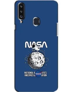 Чехол для Samsung Galaxy A20s (A207) с картинкой «NASA — лунная миссия»