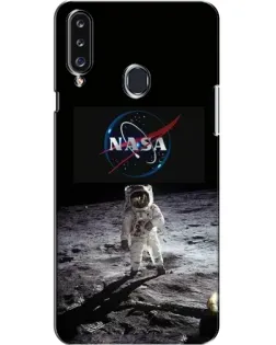 Чехол для Samsung Galaxy A20s (A207) с картинкой «Астронавт на Луне»