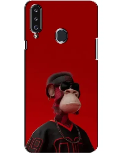Чехол для Samsung Galaxy A20s (A207) с картинкой «Bored Ape в красном» Чехол для Samsung Galaxy A20s (A207) с картинкой «Bored Ape в красном»