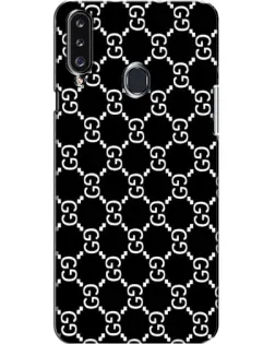 Чехол для Samsung Galaxy A20s (A207) с картинкой «Gucci — сетчатый паттерн»