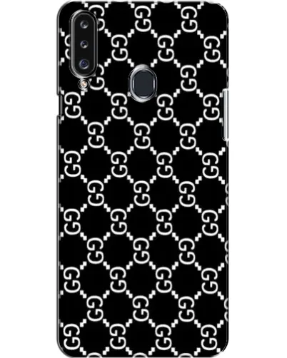 Чехол для Samsung Galaxy A20s (A207) с картинкой «Gucci — сетчатый паттерн»