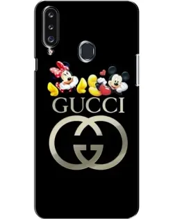 Чехол для Samsung Galaxy A20s (A207) с картинкой «Gucci — герои Disney»