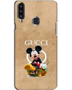 Чехол для Samsung Galaxy A20s (A207) с картинкой «Микки Маус Gucci — крафт»