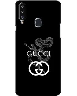 Чехол для Samsung Galaxy A20s (A207) с картинкой «Gucci — серебряная змея»