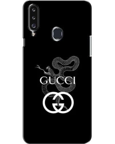 Чехол для Samsung Galaxy A20s (A207) с картинкой «Gucci — серебряная змея»