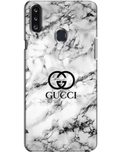 Чехол для Samsung Galaxy A20s (A207) с картинкой «Gucci — мраморный шик»