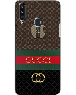 Чехол для Samsung Galaxy A20s (A207) с картинкой «Gucci — брендированный десерт»