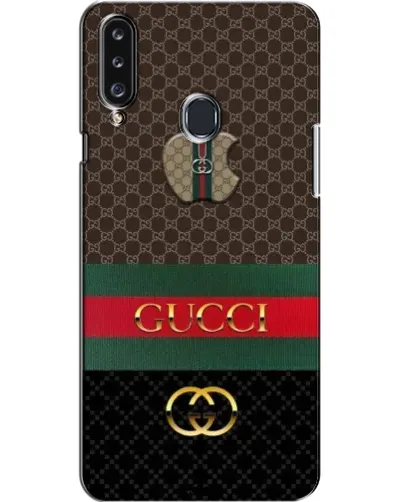 Чехол для Samsung Galaxy A20s (A207) с картинкой «Gucci — брендированный десерт»