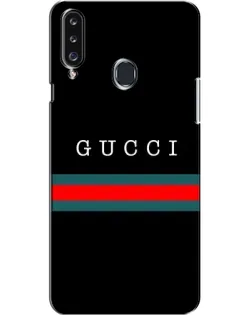 Чехол для Samsung Galaxy A20s (A207) с картинкой «Gucci — красный пояс»