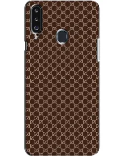 Чехол для Samsung Galaxy A20s (A207) с картинкой «Gucci — шоколадная сетка»