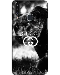 Чехол для Samsung Galaxy A20s (A207) с картинкой «Gucci — дикая природа»